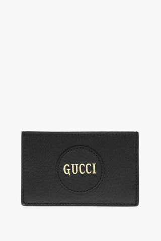 Portacarte in Pelle con Logo Dorato