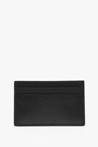 Portacarte in Pelle con Logo Dorato