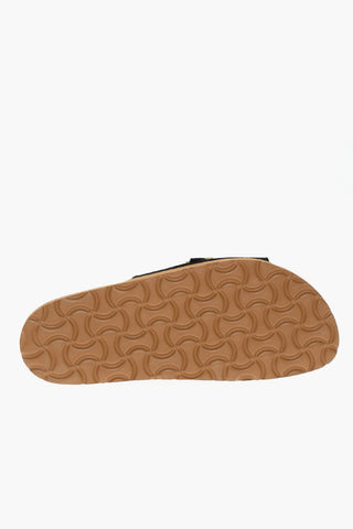 Suede Sandals with Maxi Buckle Decorative