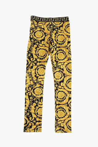 Baroque Printed Stretch Cotton Leggings