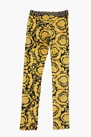 Baroque Printed Stretch Cotton Leggings