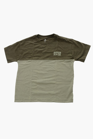 ALL STAR Crew Neck T-Shirt RELAXED Two-Tone with Embossed Logo