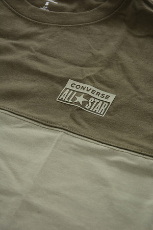 ALL STAR Crew Neck T-Shirt RELAXED Two-Tone with Embossed Logo