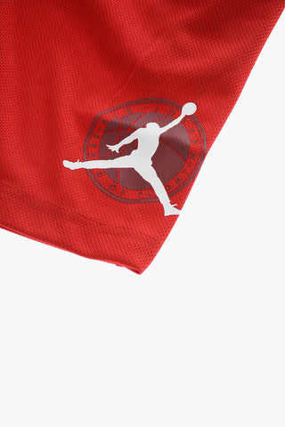 AIR JORDAN Shorts in Tinta Unita con Stampa a Contrasto