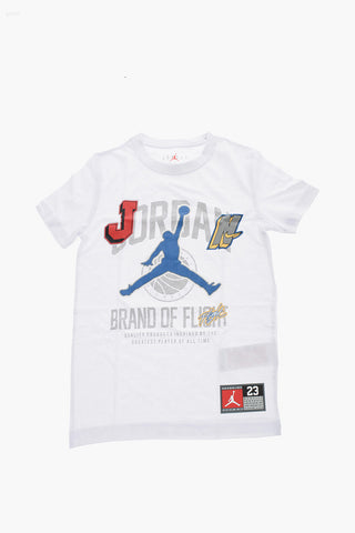 AIR JORDAN Crew-neck T-shirt with Embossed Prints