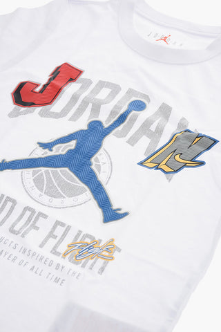 AIR JORDAN Crew-neck T-shirt with Embossed Prints