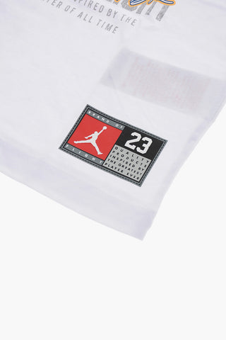 AIR JORDAN Crew-neck T-shirt with Embossed Prints
