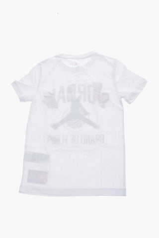 AIR JORDAN Crew-neck T-shirt with Embossed Prints