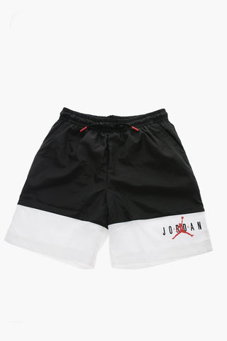 AIR JORDAN Two-Tone Shorts with Drawstring Waist