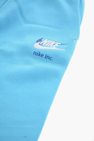 Fleece-Joggers mit Kontrast-Print