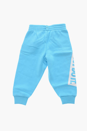 Joggers Felpati con Stampa a Contrasto