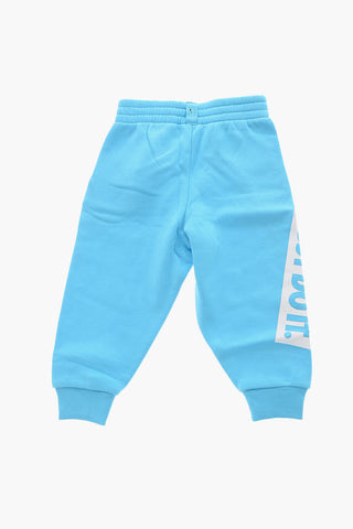 Fleece-Joggers mit Kontrast-Print
