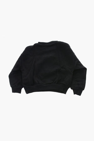 Crew-Neck Sweatshirt with Printed Logo