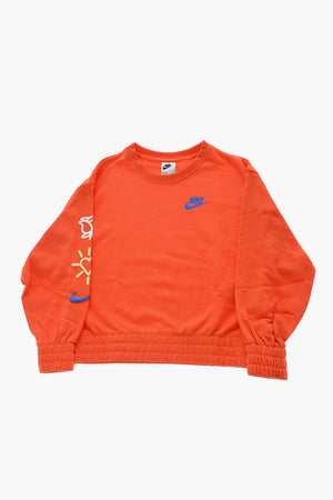 Rundhals-Sweatshirt Einfarbig Mit Erhabenen Prints