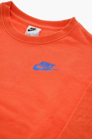 Rundhals-Sweatshirt Einfarbig Mit Erhabenen Prints