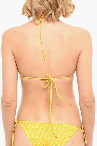 Monogram-printed Bikini Bra