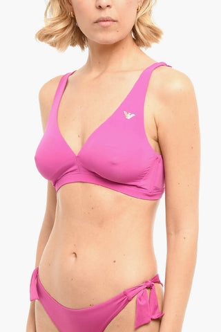 EMPORIO Bikini Top with Logo Print