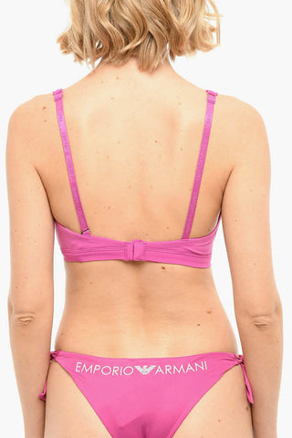 EMPORIO Bikini Top with Logo Print
