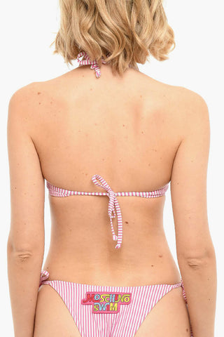 Striped Bikini Top with Bow