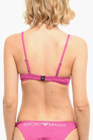 EMPORIO Bikini Top with Logo Print
