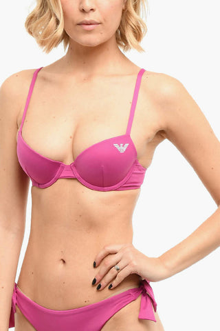 EMPORIO Bikini Top with Logo Print