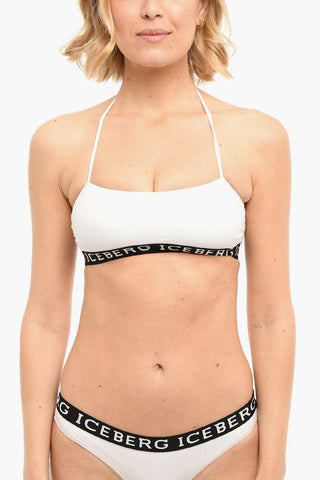 BEACHWEAR Top Bikini con Banda Logata