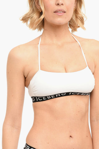 BEACHWEAR Top Bikini con Banda Logata