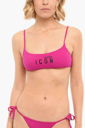 Top Bikini ICON con Stampa