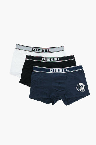 Set 3 Boxer in Cotone Stretch con Banda Elastica Logata