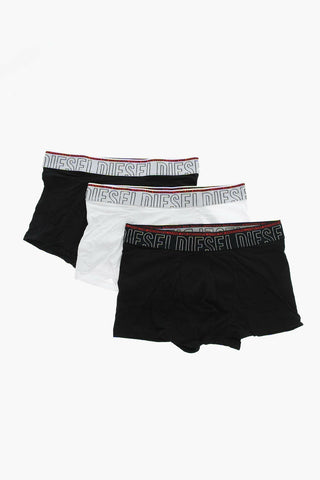 Set 3 Boxer in Cotone Stretch con Banda Elastica Logata