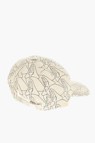 Cappello da Baseball Bicolore in Fantasia Astratta