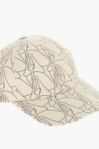Cappello da Baseball Bicolore in Fantasia Astratta