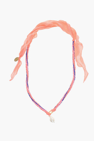 Necklace with Braided Design and Decorative Bead