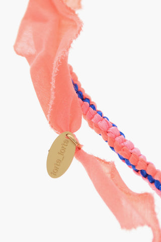 Necklace with Braided Design and Decorative Bead