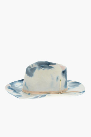 Cappello Trilby Effetto Tie Dye in Feltro