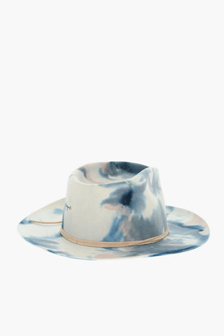 Cappello Trilby Effetto Tie Dye in Feltro