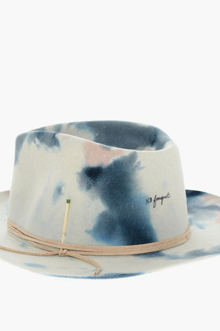 Cappello Trilby Effetto Tie Dye in Feltro