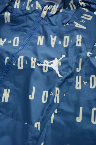 AIR JORDAN Giacca a Vento con Cappuccio e Stampa a Contrasto