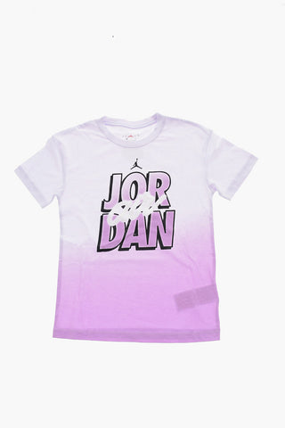 AIR JORDAN Shaded Crew-Neck T-shirt with Embossed Logo