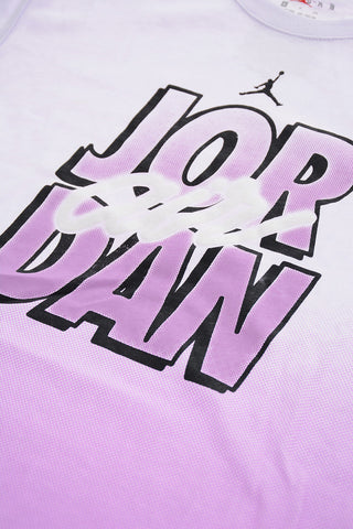 AIR JORDAN Shaded Crew-Neck T-shirt with Embossed Logo