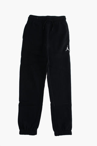 AIR JORDAN Solid Color Fleeced Joggers with Embroidered Logo