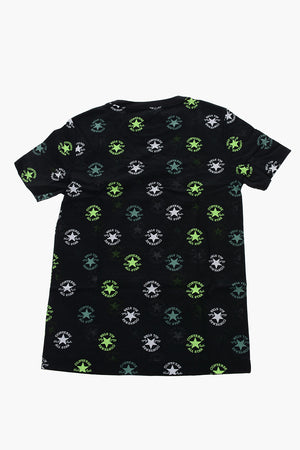 ALL STAR CHUCK TAYLOR Crew Neck T-Shirt with All-Over Logo Print