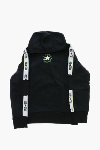 ALL STAR CHUCK TAYLOR Felpa Hoodie con Banda Laterale Logata