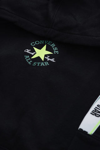 ALL STAR CHUCK TAYLOR Felpa Hoodie con Banda Laterale Logata