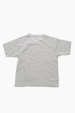T-Shirt Girocollo con Logo Ricamato