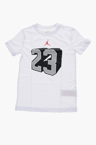 AIR JORDAN T-Shirt Girocollo 23 Con Stampa in Rilievo