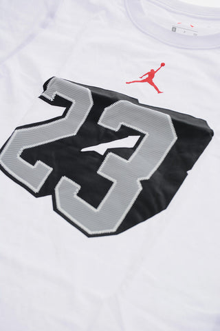 AIR JORDAN T-Shirt Girocollo 23 Con Stampa in Rilievo