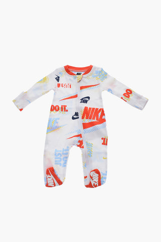 All-Over Logo Printed Long Sleeve Romper Suit