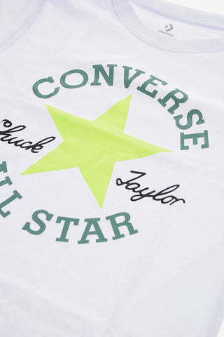 ALL STAR CHUCK TAYLOR Crew Neck T-Shirt with Maxi Logo Print