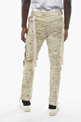 Camouflage Cargo Pants with Industrial Belt